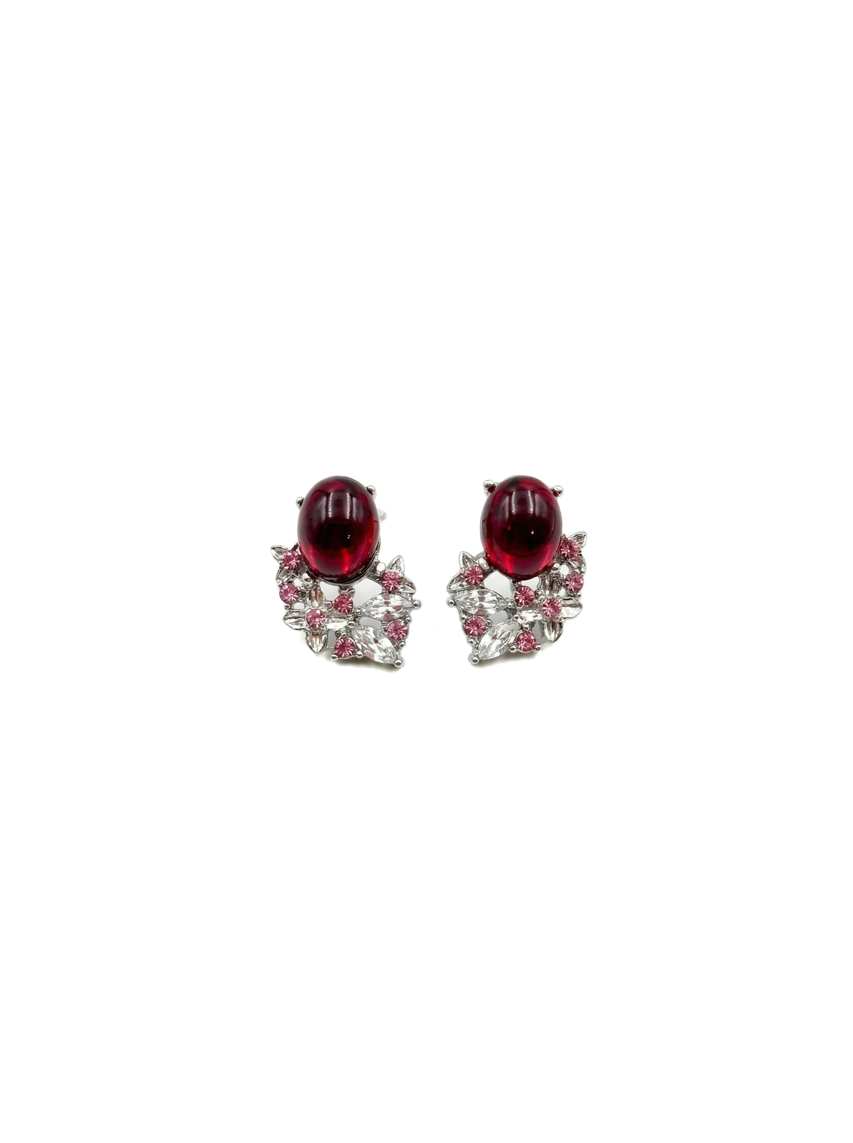 Crimson Bloom Earrings