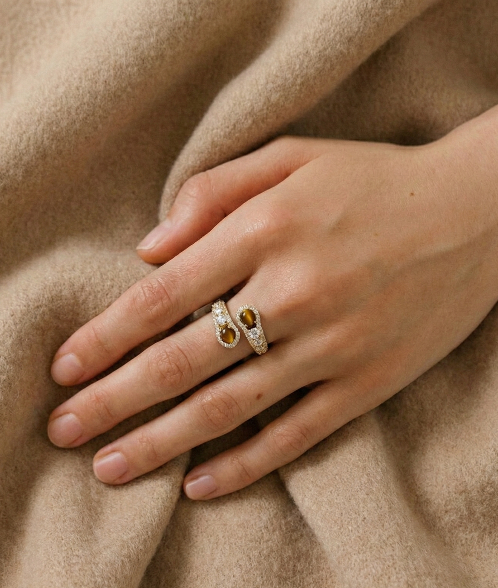 Twin Emberstone Ring