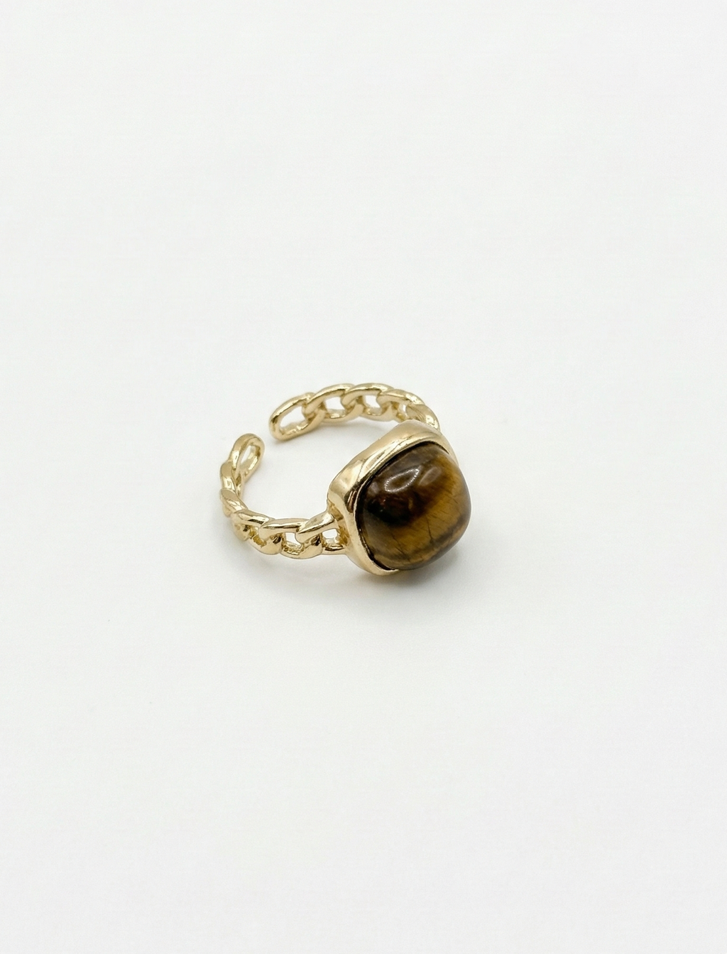 Honey Ember Chain Ring