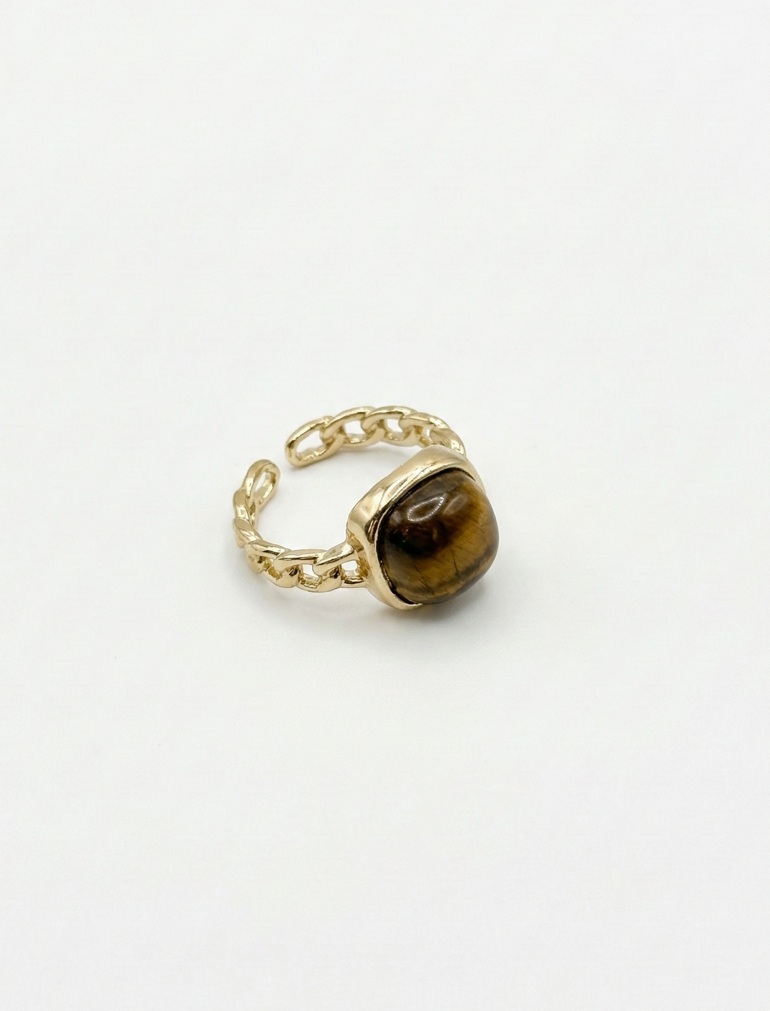 Honey Ember Chain Ring