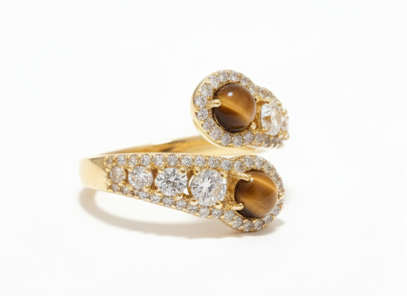 Twin Emberstone Ring