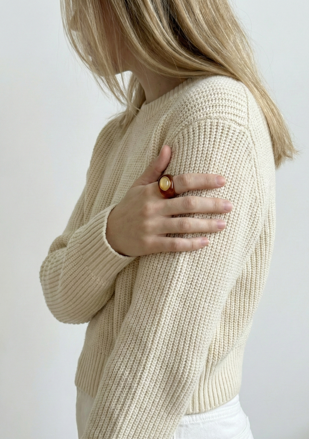 Honey Sheen Resin Ring