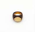 Honey Sheen Resin Ring