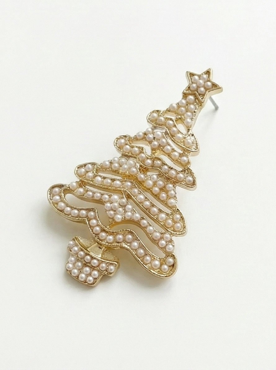 Pearled Evergreen Earrings