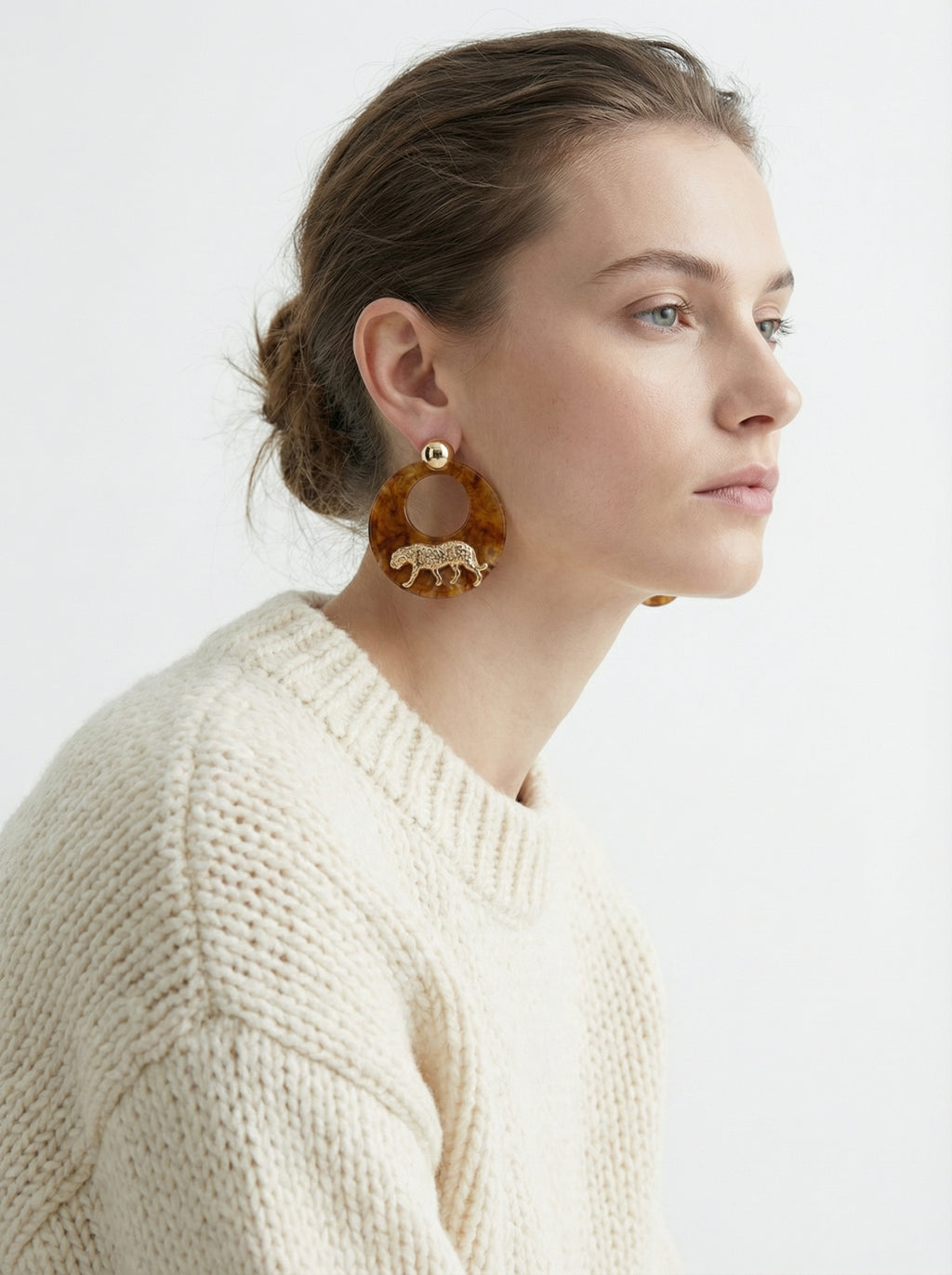 Embergrain Hoop Studs