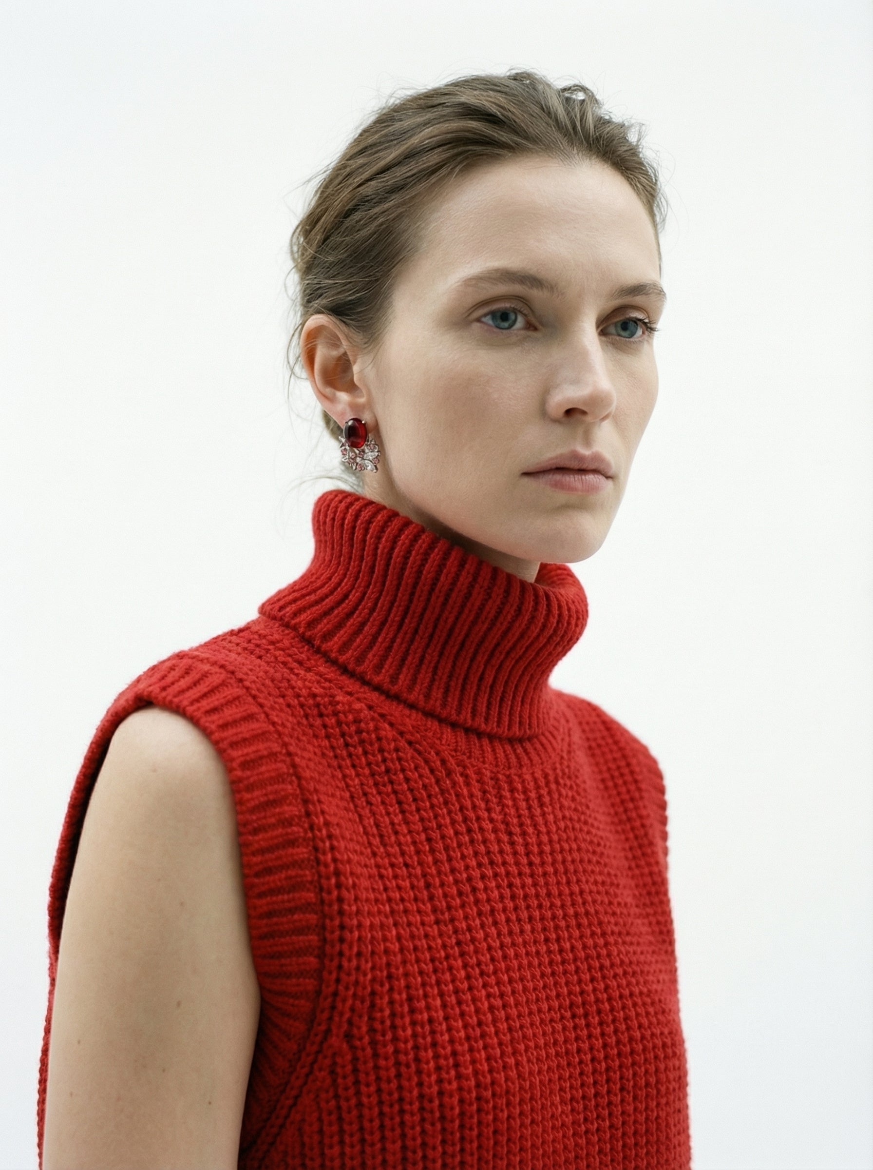 Crimson Bloom Earrings