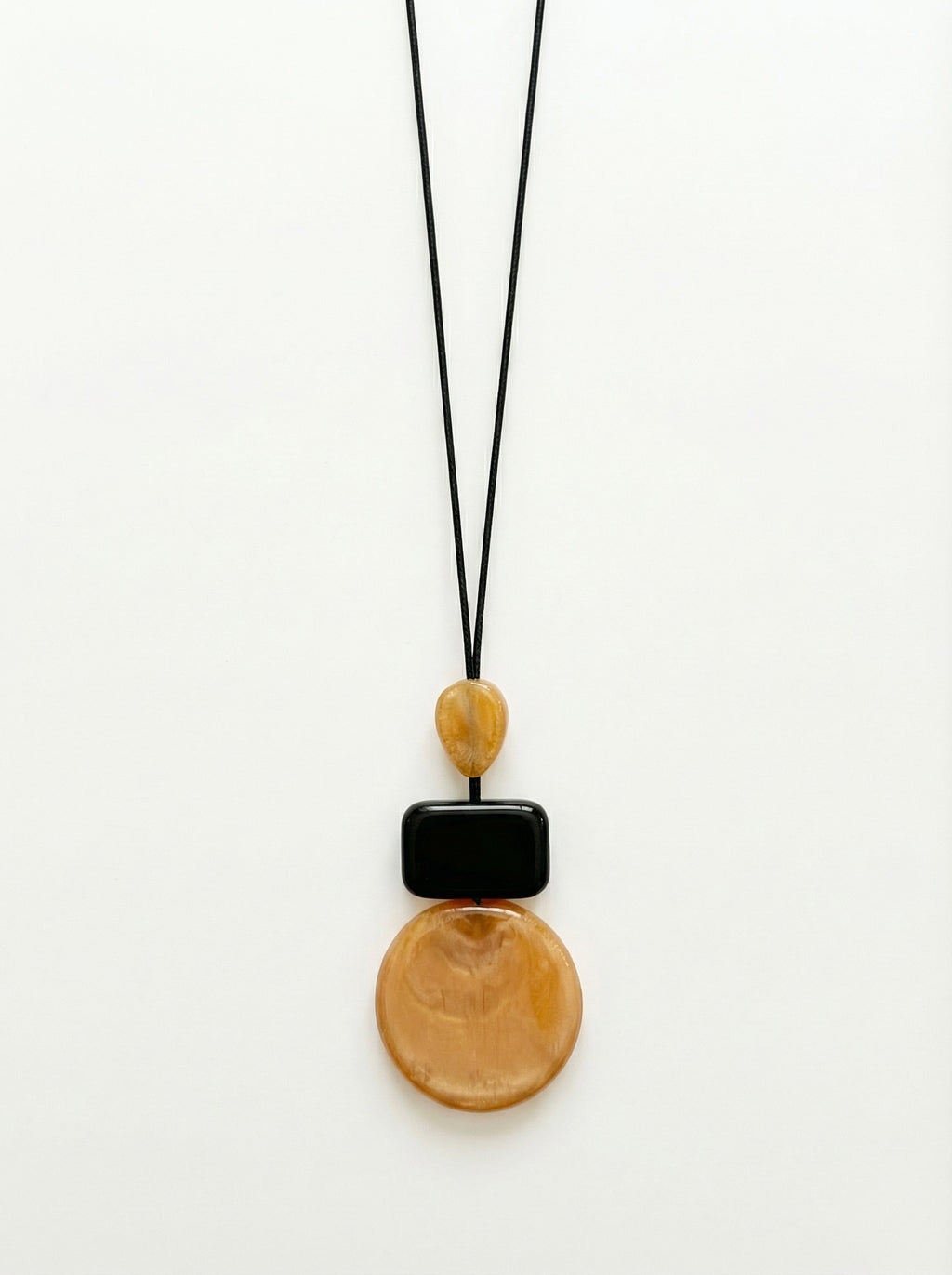 Strata Glow Pendant — Ochre & Noir
