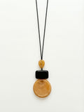 Strata Glow Pendant — Ochre & Noir