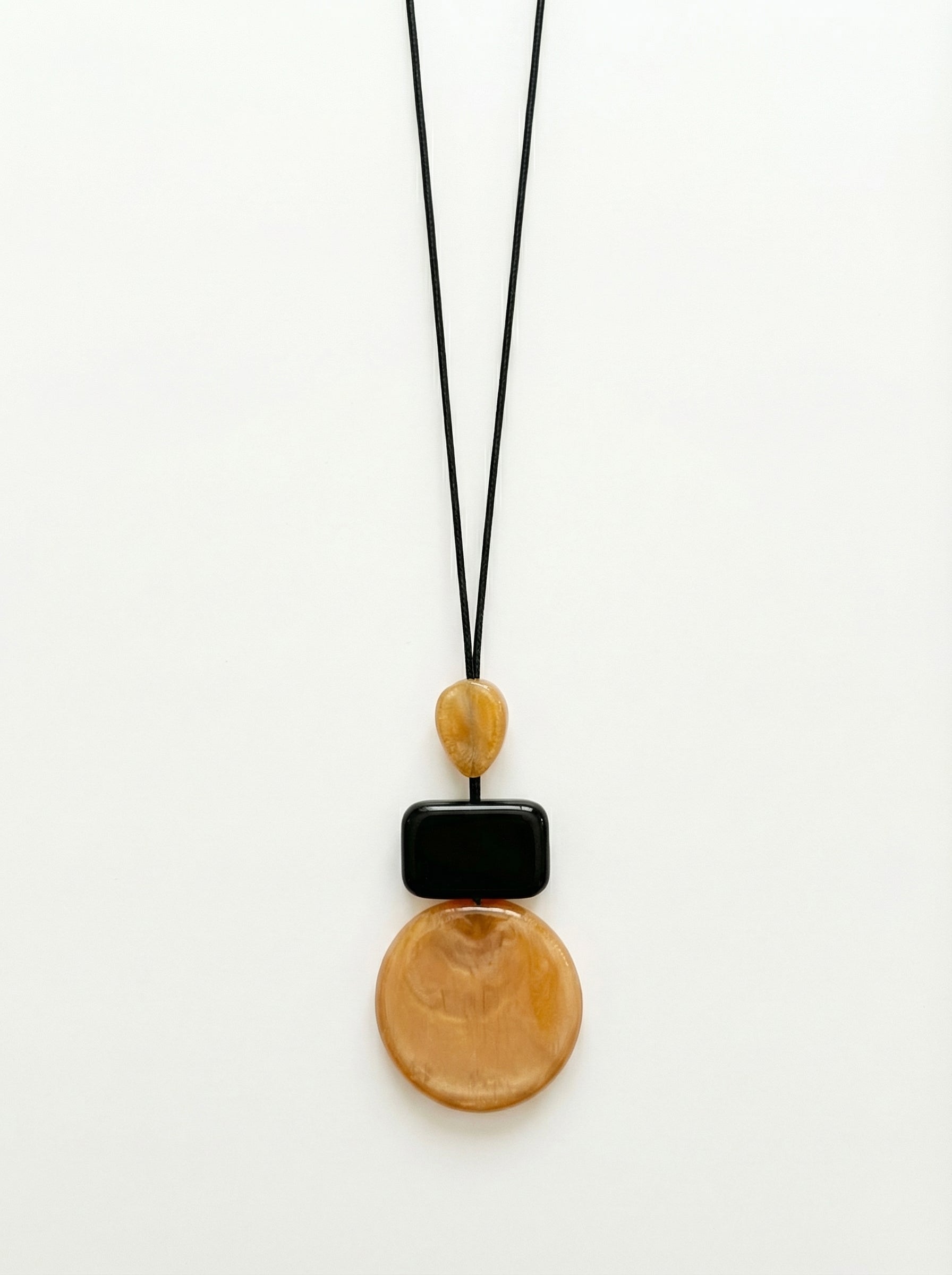 Strata Glow Pendant — Ochre & Noir