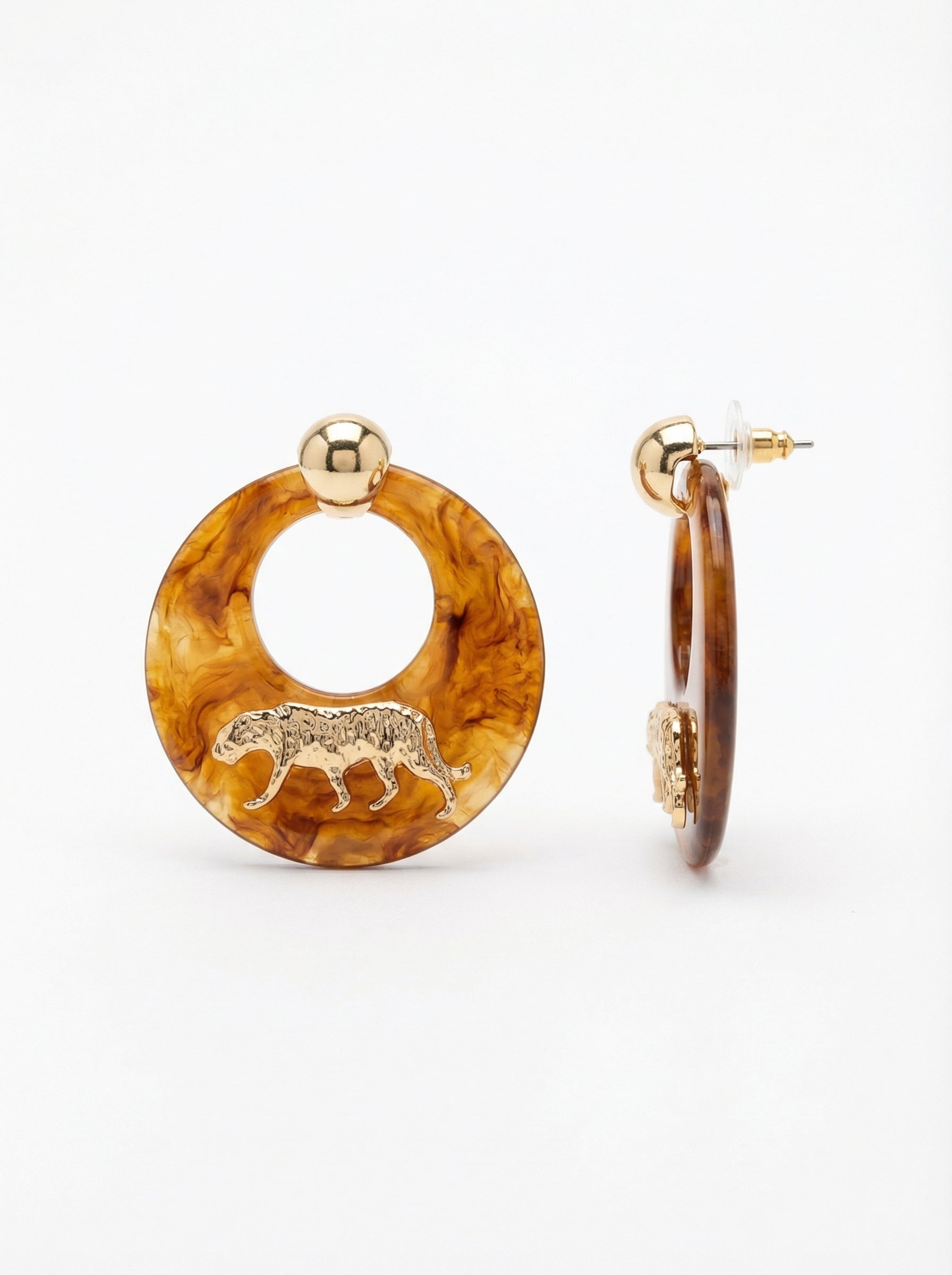 Embergrain Hoop Studs